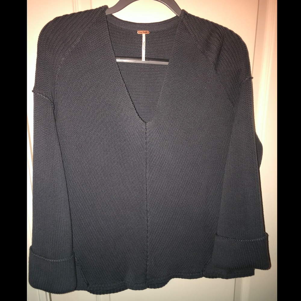 Dark Gray Free People Sweater